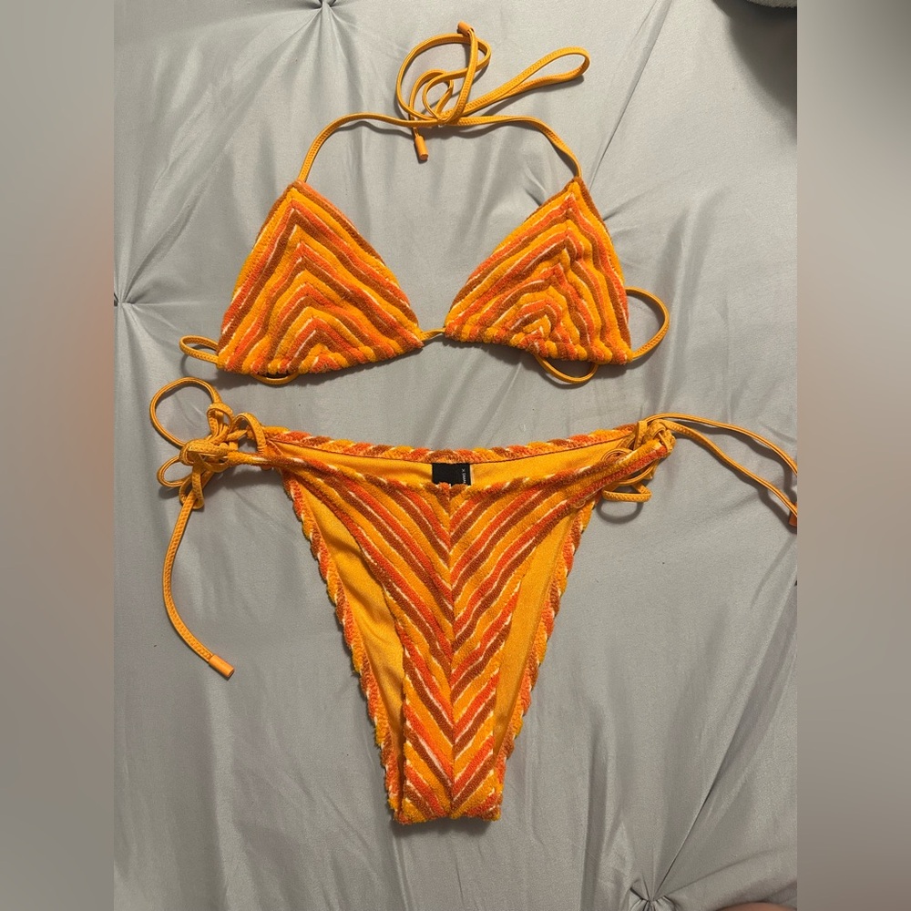 Triangl Orange Bikini Set - size XS - worn once